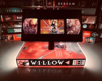 Willow VHS Lamp:Retro Movie Decor with LED Lights
