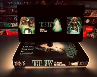 The Fly VHS Lamp,Retro Movie Night Light, 80s/90s Decor