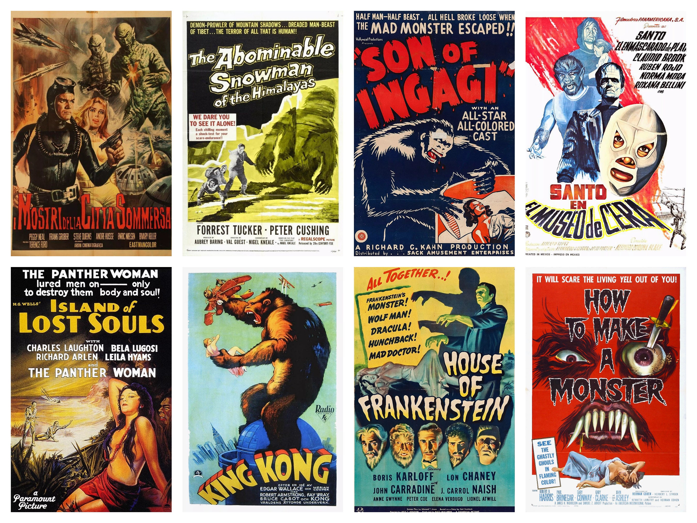 Horror Movie Posters Vintage