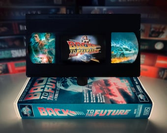 Back To The Future VHS Lamp:Handmade 80s Movie Decor