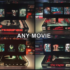 Friday the 13th VHS Lamp, Jason Handmade Retro Horror Movie Decor image 7
