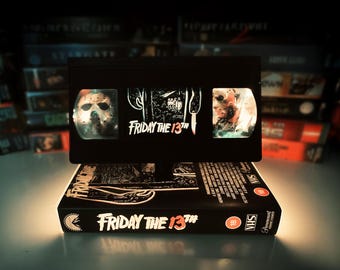 Freitag der 13te VHS Lampe Jason Handmade Retro Horror Film Dekor