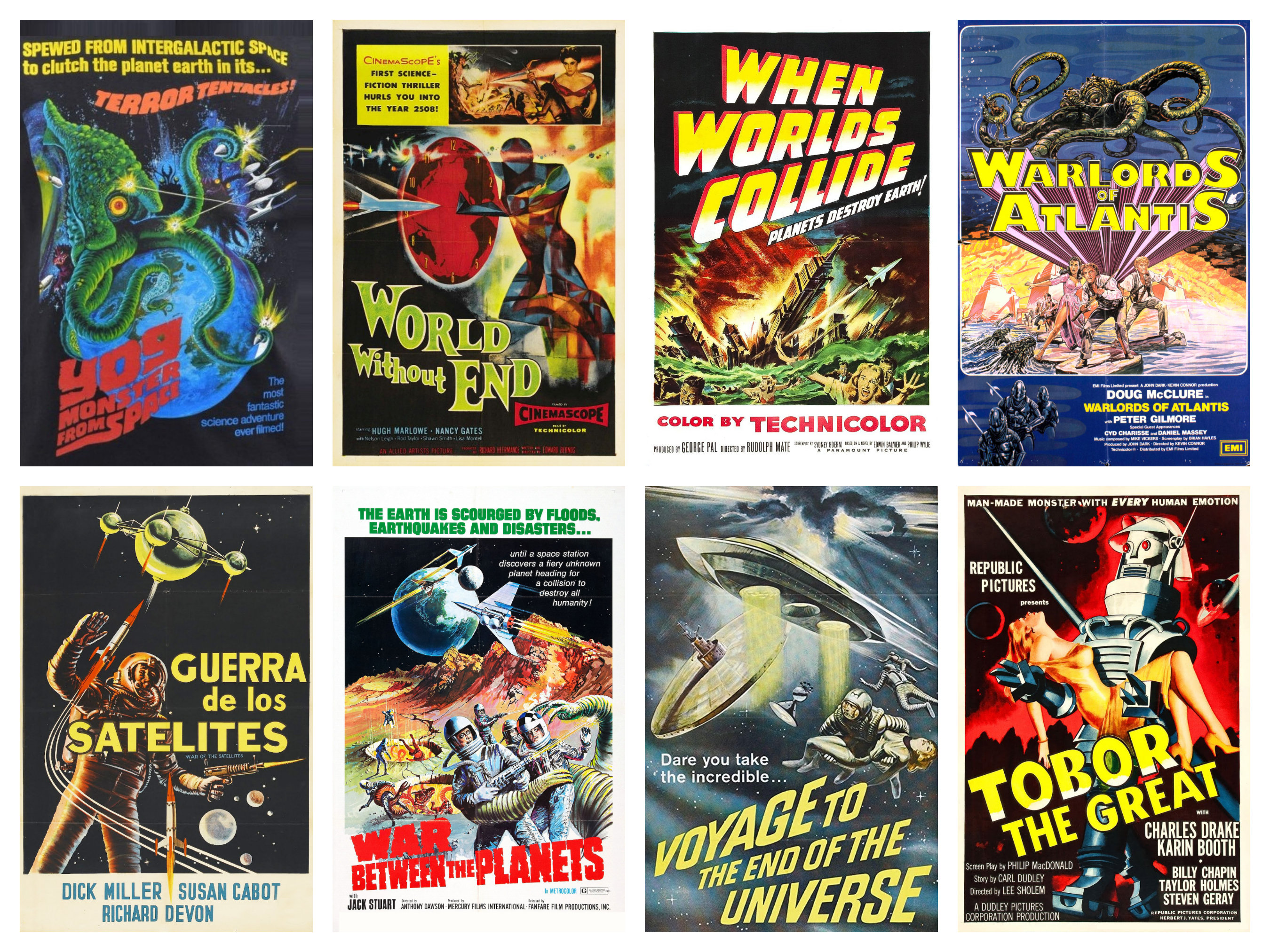 50 Vintage Sci-fi Horror Movie Posters: Classic Film Art (digital Download)  - Etsy, image size:2700x2025