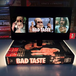 Bad Taste VHS Table Lamp,Retro Horror Movie Light,  decor 90s,  Nostalgia, Night Light