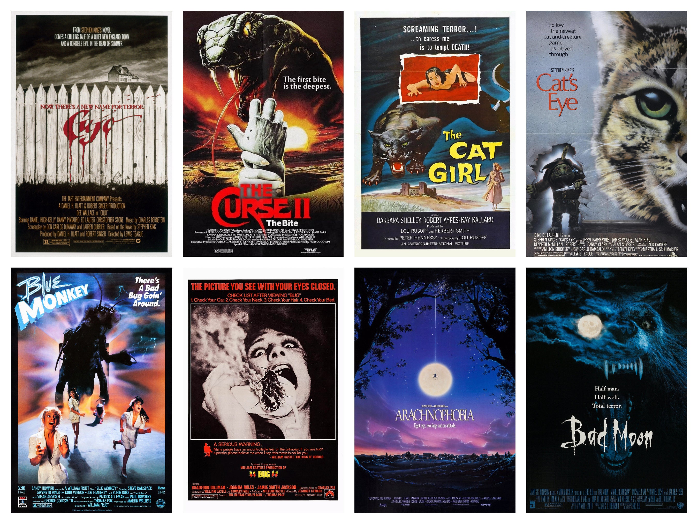 Póster de película de terror - Killer Animal. Póster clásico retro, póster  vintage de película de serie B, póster de película de culto, paquete,  colección - Etsy México, image size:2700x2025