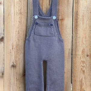 Charlie’s Denim Overalls knitting pattern 12-18 months