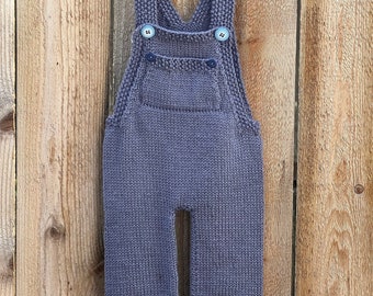 Charlie’s Denim Overalls knitting pattern 12-18 months