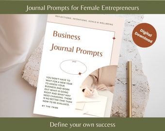 Business Journal Prompts for Female Entrepreneurs – Self-Reflection Workbook (Digital Download)