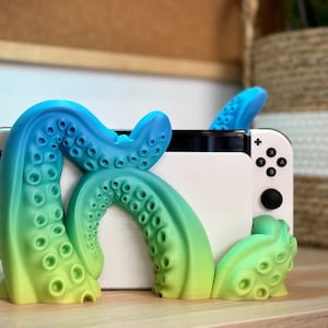 Nintendo Switch Tentacle Dock, OLED and Classic, Custom Display Cradle, Charging Station, Unique Stand, Gaming Accessories, Skin, Case, Gift
