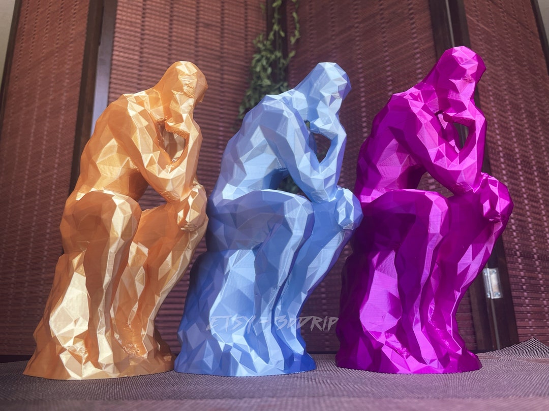 Thinker Statue Home Office Decor Sculpture Auguste Rodin French Poet