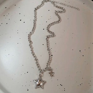 Cyber Y2k Star Necklace Starcore Star Jewelry Acubi - Etsy