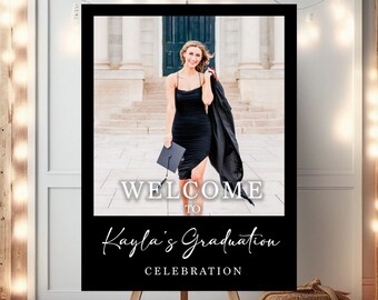 Graduation Party Welcome Sign Template, Welcome Graduation Party Sign