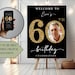 60th Birthday Party Custom Welcome Sign 60th Birthday Celebration 60th ...