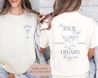 Bach Club Bachelorette Shirt Bachelorette Party Shirts Custom Bachelorette Shirt Personalized Bachelorette Tee Bach Party Oversize Shirt
