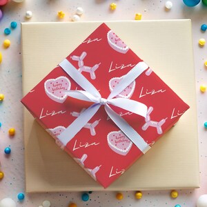 Personalized Birthday Wrapping Paper Custom Birthday Gift Wrap With Name Birthday Present Wrapping Paper Birthday Wrapping Paper Roll