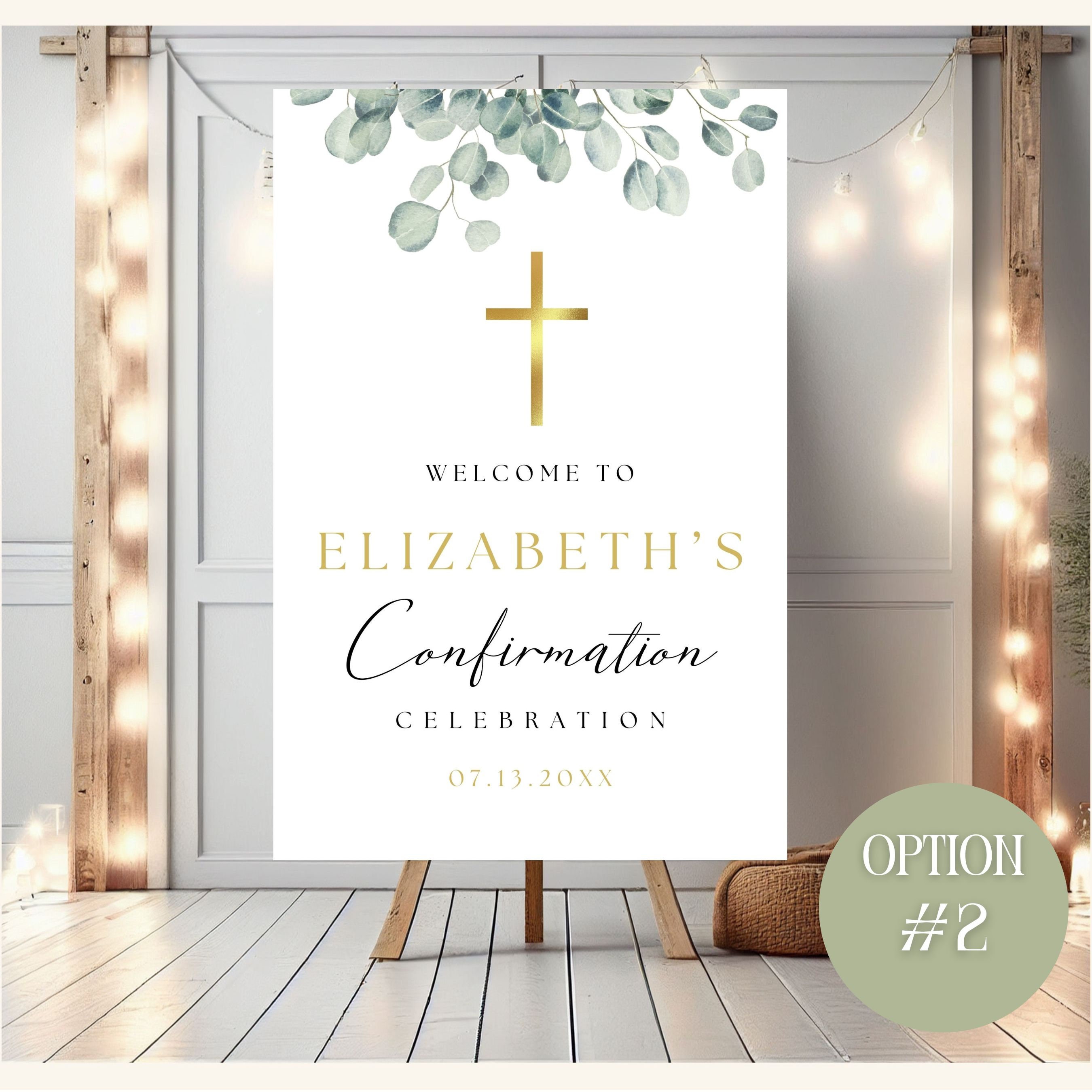 Confirmation Welcome Personalized Sign Custom Confirmation Sign Girl ...