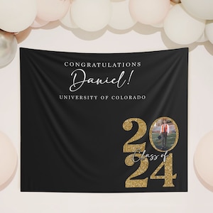 Graduation Party Custom Backdrop Tapestry Grad Party Backdrop Sign for Graduation Celebration High School Graduation College Graduation