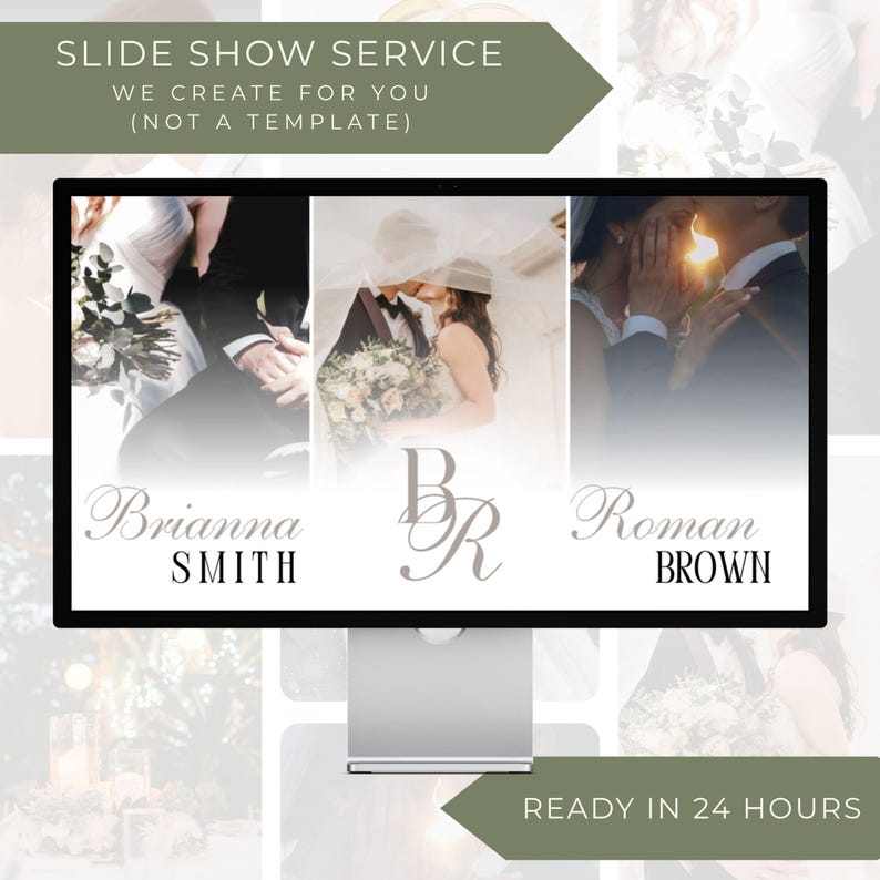 Custom Photo Slideshow Video | Wedding, Birthday, Memorial (digital ...