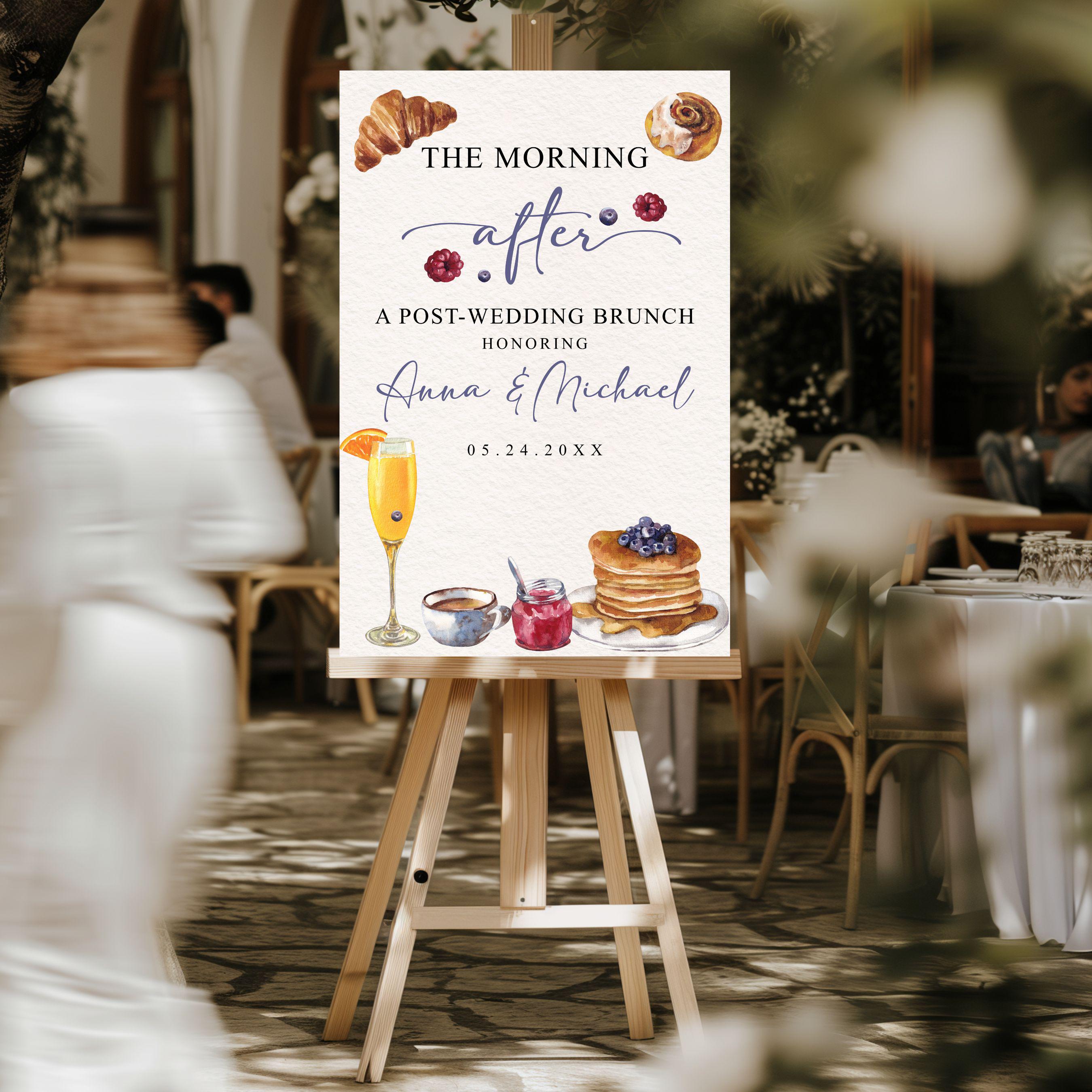 Target Brunch Sign Wedding Morning After Brunch Wedding Welcome Sign Custom Brunch Sign ...