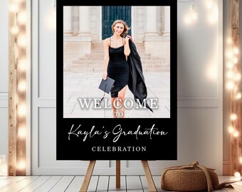 Graduation Party Welcome Sign Template, Welcome Graduation Party Sign