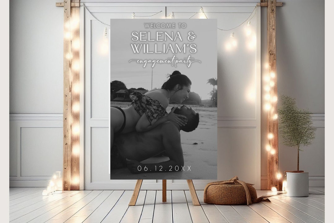 Welcome Partners. Sign Engagement Party Welcome Sign Custom Photo Welcome Sign Engagement ...