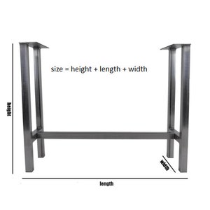 High bar table legs, bartisch, individual dimensions image 2