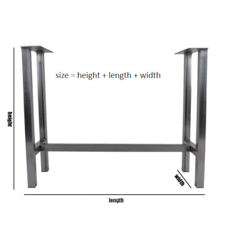 Pieds de table mange-debout, bartisch, dimensions individuelles image 2