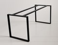 Metal table legs with double central bar, custom size