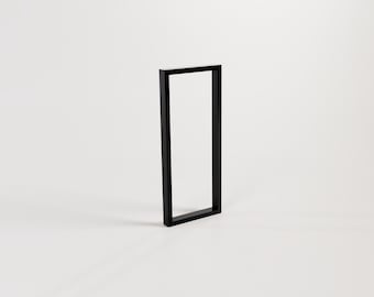 Enkele rechthoekige tafelpoot, stalen profiel 60x20, individuele afmetingen