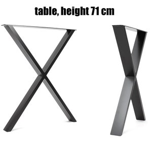 X-frame industrial legs