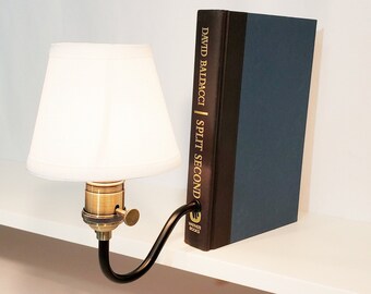 Bookshelf Lamp. Bookcase Light. Bookcase/Bookshelf Decor. Book Sconces. Reader Gift. Ideal for Book Lovers. Bookish. David Baldacci.