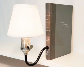 Bookshelf Lamp. Bookcase Light. Bookcase/Bookshelf Decor. Book Sconces. Reader Gift. Book Lover. Bookish. Girl on the Train. Paula Hawkins.