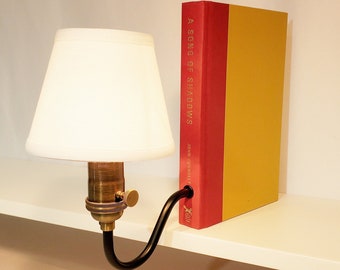 Bookshelf Lamp. Bookcase Light. Bookcase/Bookshelf Decor. Book Sconces. Reader Gift. Book Lover. Bookish. Home Library Decor. John Connolly.