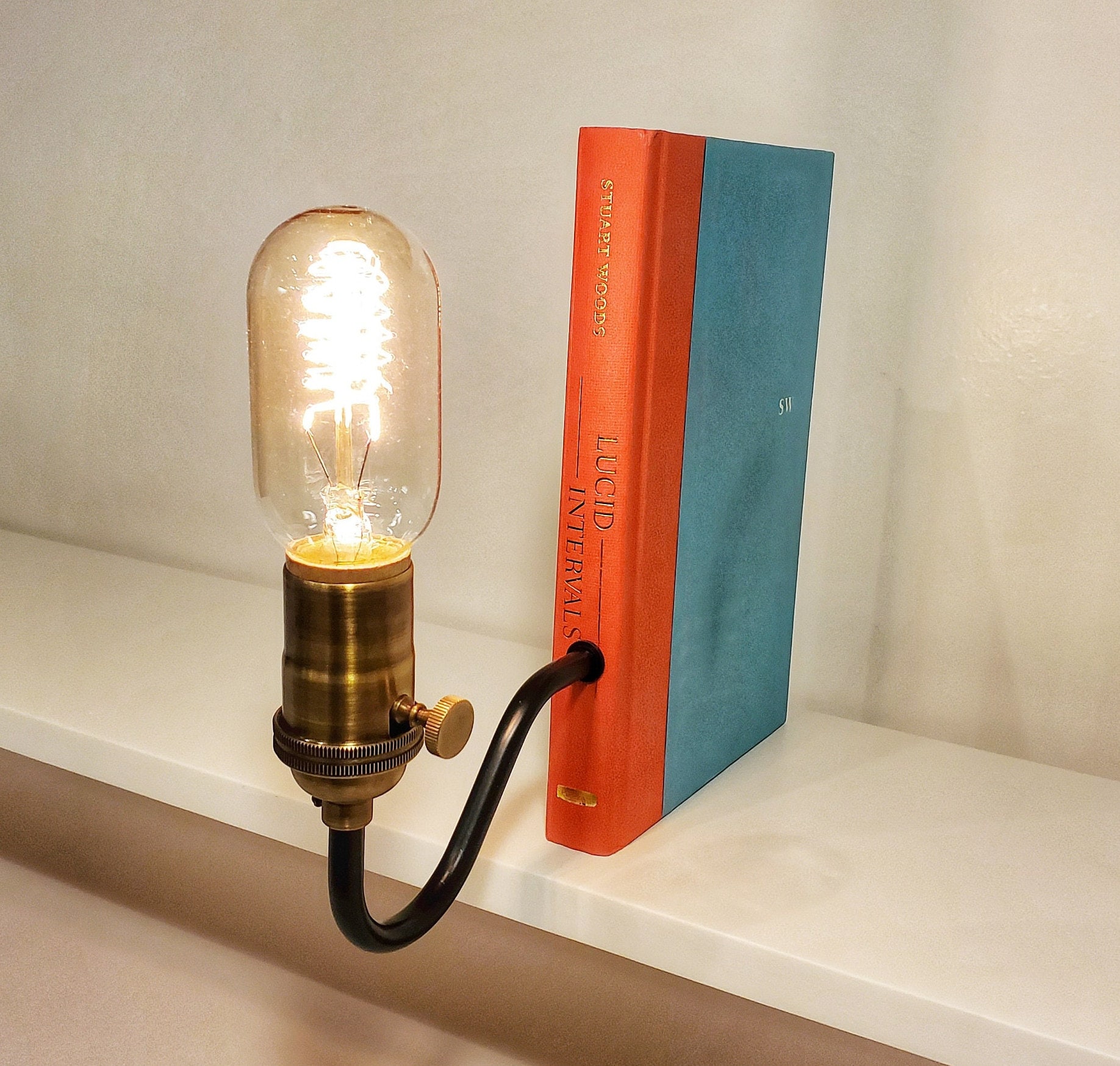 Bookshelf Lamp. Bookcase Light. Ideal for Book Lovers. Etsy