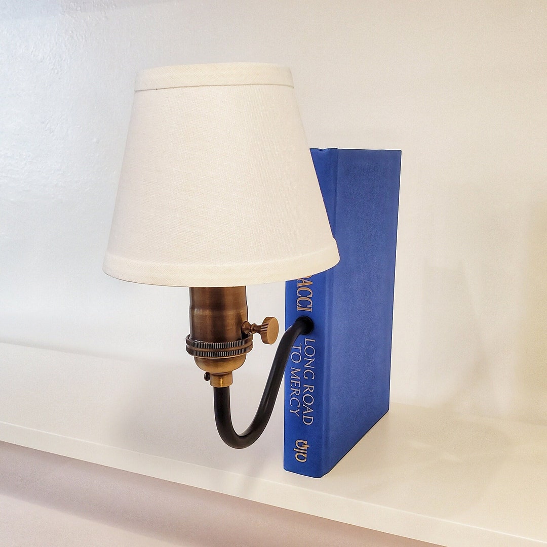 Bookshelf Lamp. Bookcase Light. Bookcase/bookshelf Decor. Book Sconces