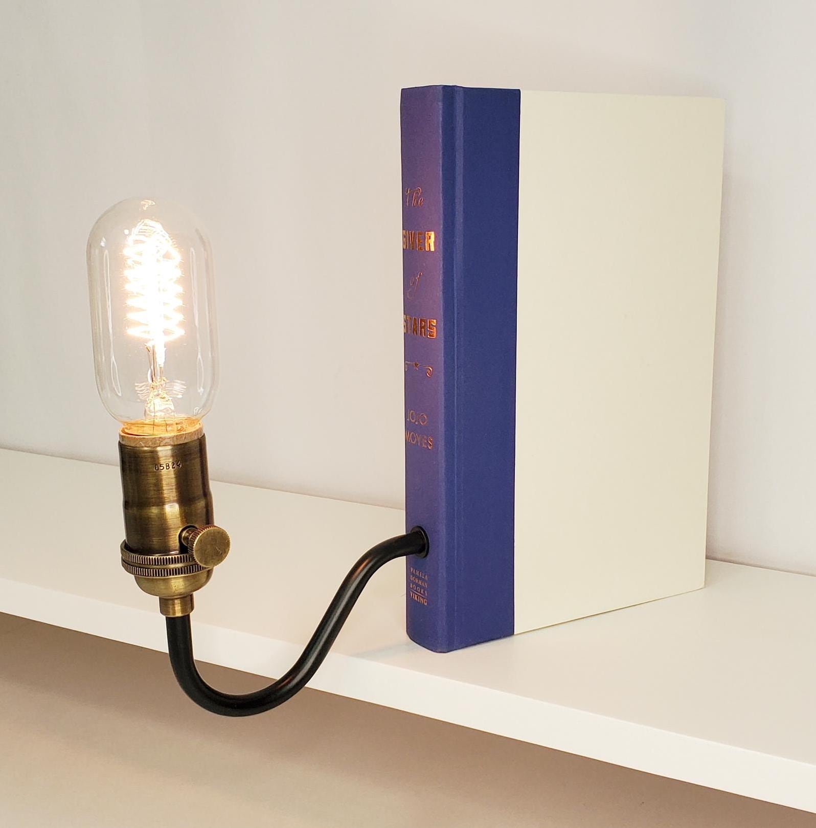 Bookshelf Lamp. Bookshelf Decor. Reader Gift. Book Lover. Upcycled Book ...