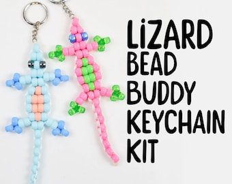 Kit de llavero de cuentas de pony Lizard Bead Buddy