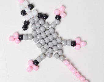 DIY Possum Bead Buddy Pony Bead Keychain Kit