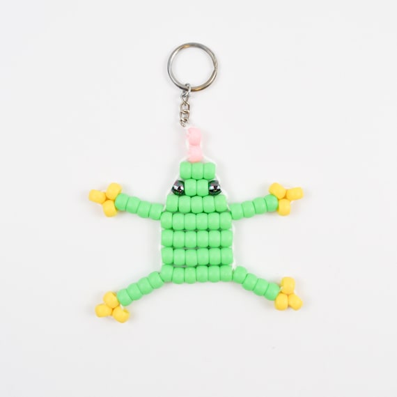 Beaded frog best sale keychain