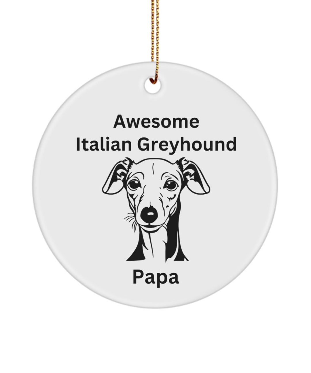 Italian Greyhound Gifts, Gifts for Italian Greyhound Dad Papa, Ceramic