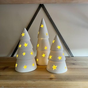 Star Ceramic Christmas Tree Ornaments