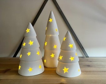 Star Ceramic Christmas Tree Ornaments