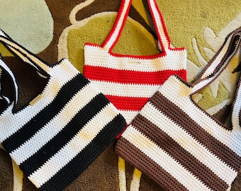Bolsa de mano de crochet