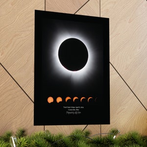 Ohio Eclipse Poster Prints of Total Solar Eclipse Ohio 2024 Eclipse