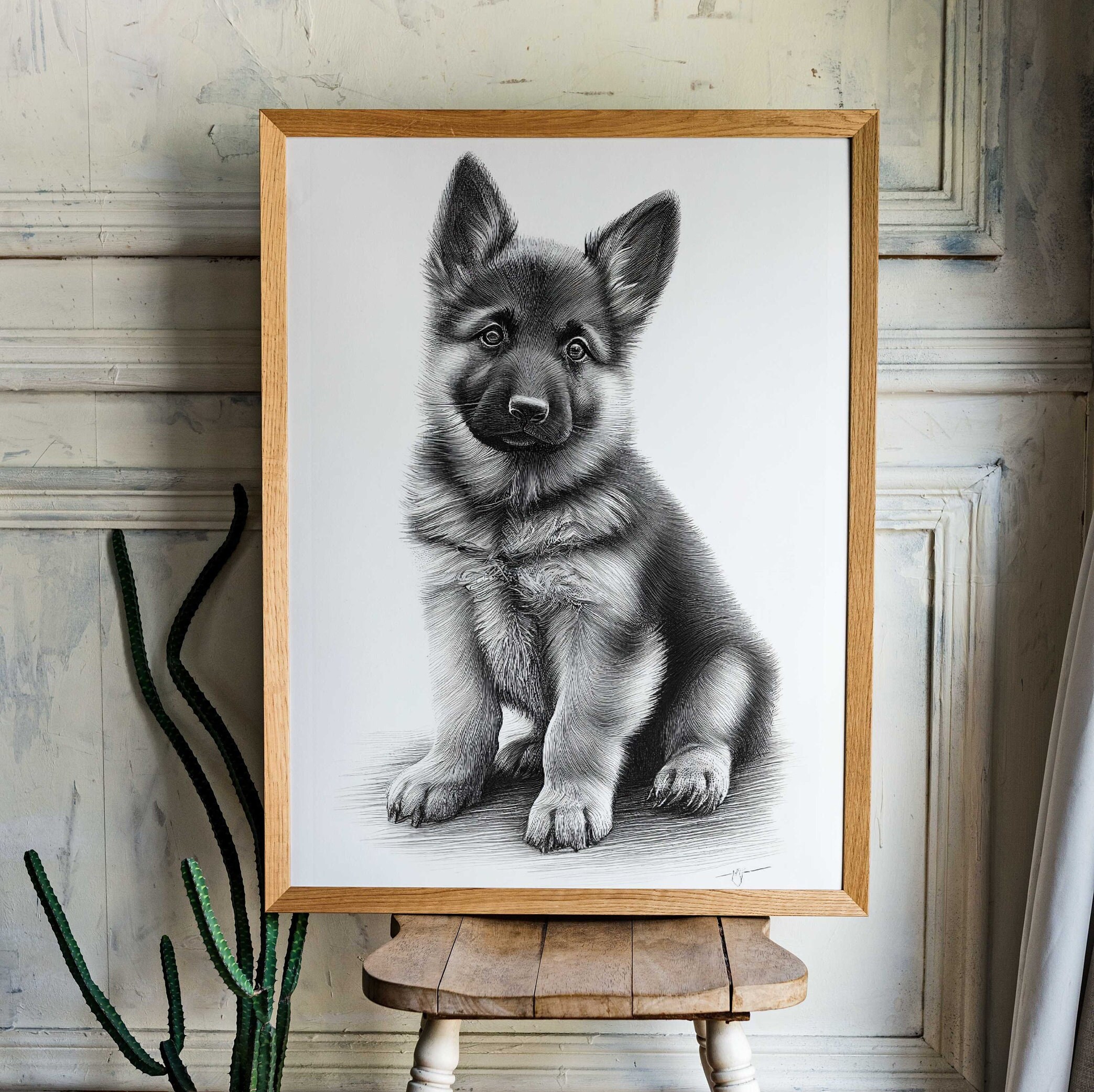 How To Draw A German Shepherd Puppy Step By Step