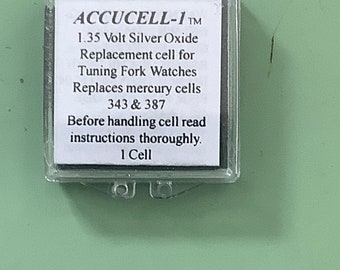 Accucell-1 Tuning Fork Watch Cell Battery.