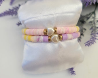 paren armband/set van twee armbanden/vriendschapsarmbanden/gepersonaliseerde armband/kleurrijke minimalistische armband/boho stijl,