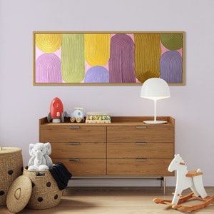 Abstract, art, painting, structure paste, acrylic, deco, decoration, gold, colourful, children's room, image