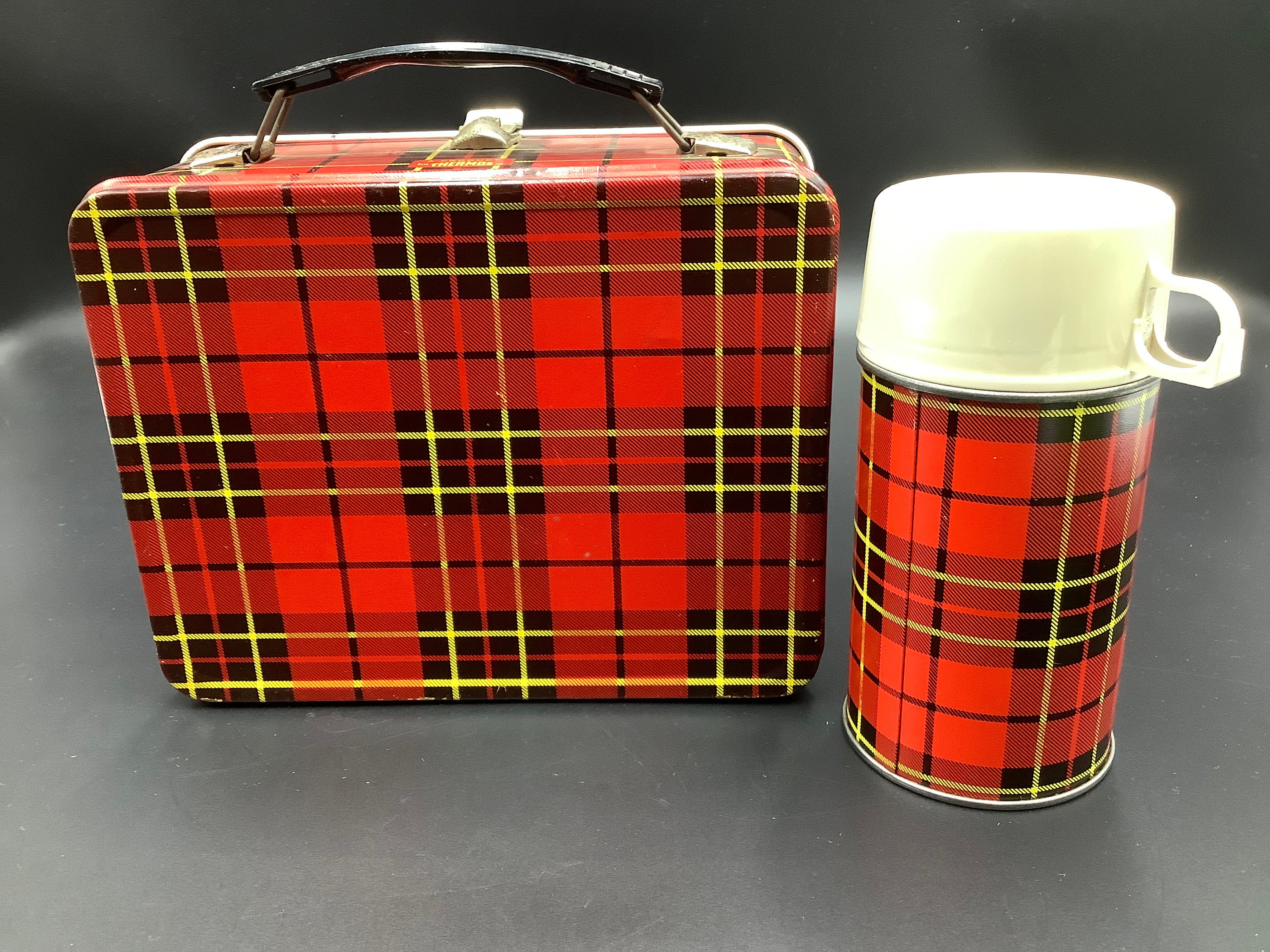 Vintage Plaid Thermos King Seeley 2242