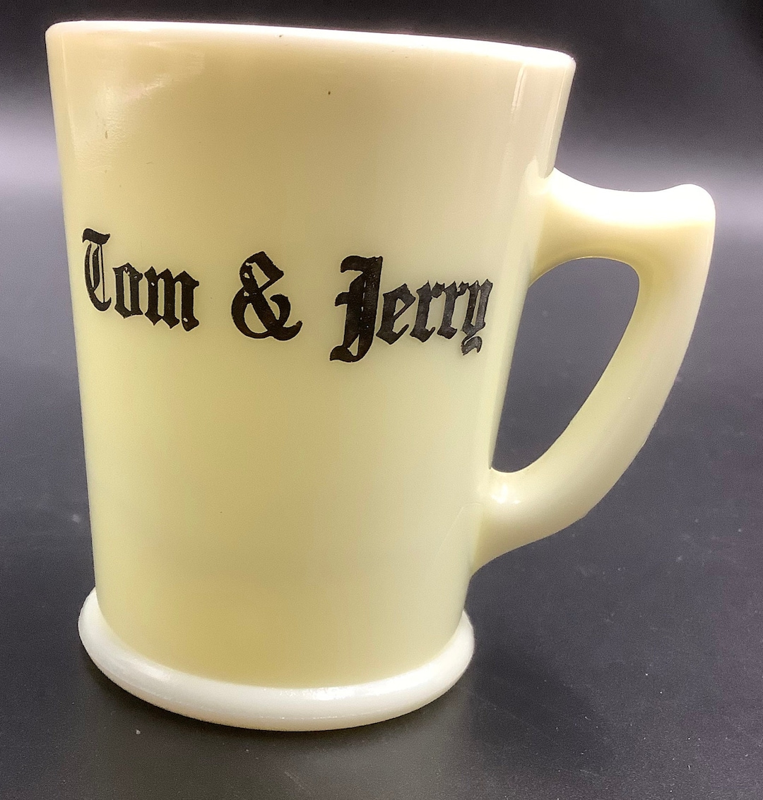 Vintage Mckee Glass Uranium Custard Tom and Jerry Mug Etsy